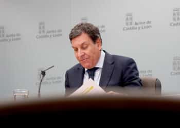 Rueda de prensa del portavoz de la Junta tras el Consejo de Gobierno. / Leticia Pérez