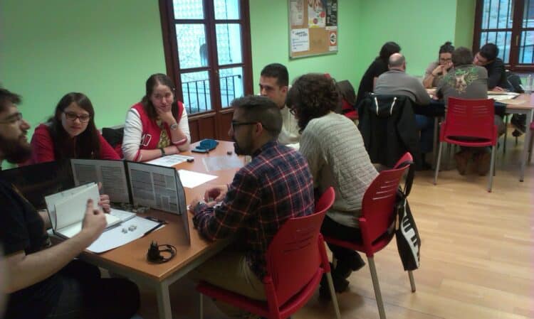Actividad en la Casa Joven de Segovia.