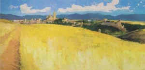 22 Alfonso del Moral Sobre el campo en flama O tabla 2020