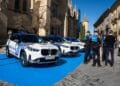 Los nuevos coches de la Policía Local presentados el jueves. / Héctor Criado