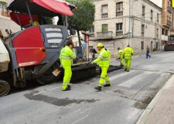 Labores de asfaltado. /AYUNTAMIENTO DE CUÉLLAR