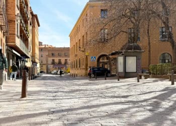 Baches entre la calle San Facundo y la plaza Doctor Laguna. / AYUNTAMIENTO DE SEGOVIA