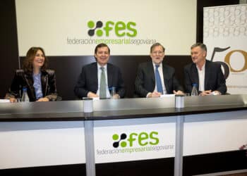 Beatriz Escudero, Alfonso Fernández Mañueco, Mariano Rajoy y Francisco Vázquez. / Héctor Criado