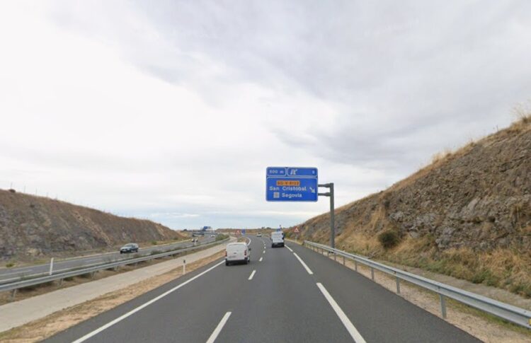 Fotografía de archivo de la carretera SG-20.