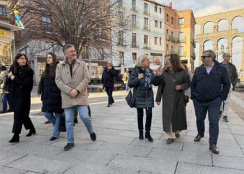 La candidatura del PP de Segovia a las Cortes, junto a la consejera de Agricultura y Ganadería, María González Corral, y la presidenta Paloma Sanz. / PP