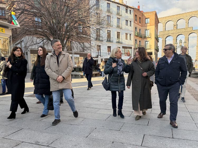La candidatura del PP de Segovia a las Cortes, junto a la consejera de Agricultura y Ganadería, María González Corral, y la presidenta Paloma Sanz. / PP