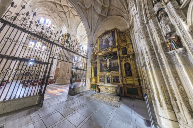 Estado de la capilla del Cristo del Consuelo previo a la restauración. /CATEDRAL DE SEGOVIA