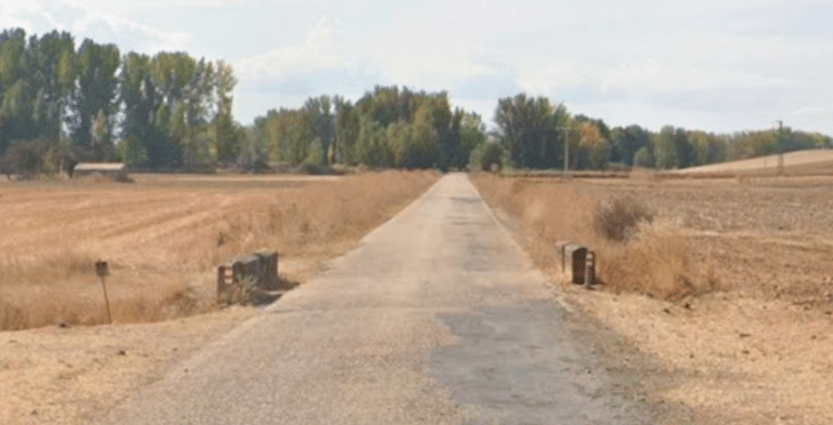 Tramo de la vía afectada.