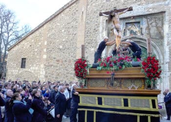 El Cristo de la Esperanza, en la procesión de la Oración en los Cinco Misterios. / HÉCTOR CRIADO