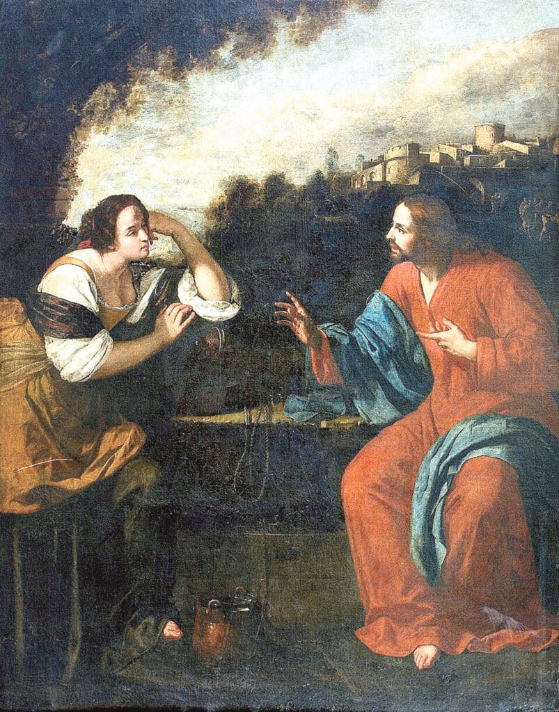 Cristo y la samaritana en el pozo. 1637 web