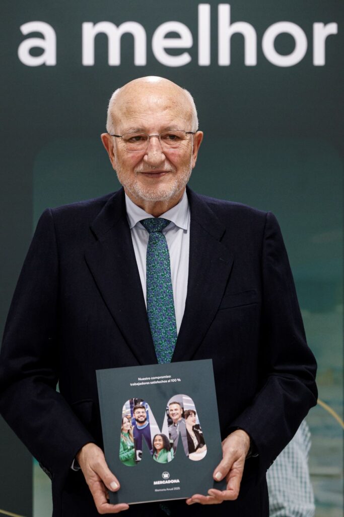 El presidente de Mercadona, Juan Roig, presenta los datos de la compañía.