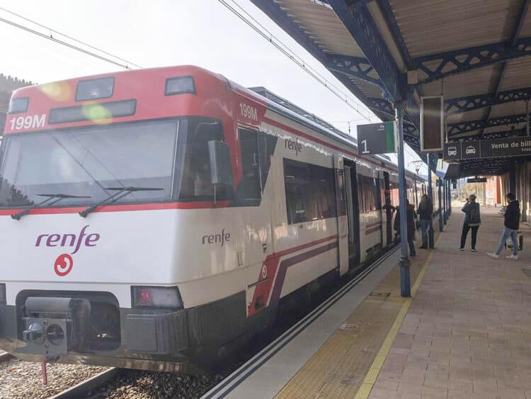 Tren de Renfe en la estación de Segovia. / KAMARERO