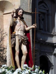 El Encuentro en Castilla: una procesión de Fe y Resurrección 3 Cristo Resucitado. Parroquia de San Millán (s.XVI). Fotografía: Mario Antón Lobo.