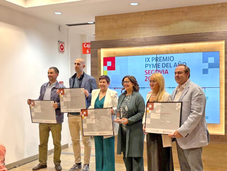 Ganadores del Premio Pyme Segovia 2025.