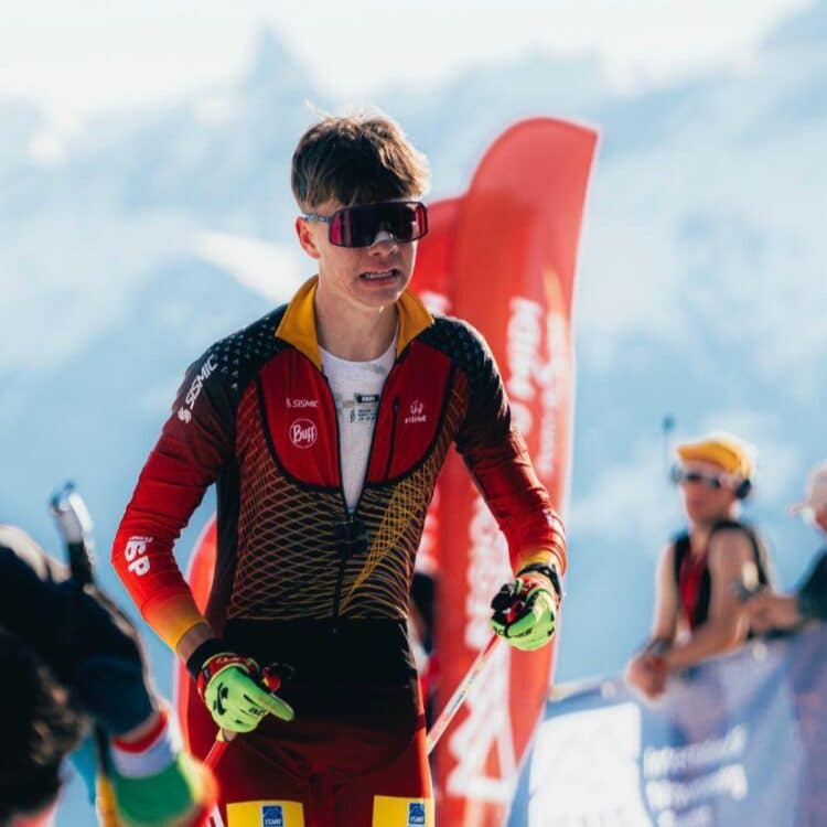 Luca Fuentes durante una prueba del presente curso./FDMESCYL