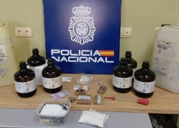 Material incautado por la Policía Nacional en la operación "Rifata".