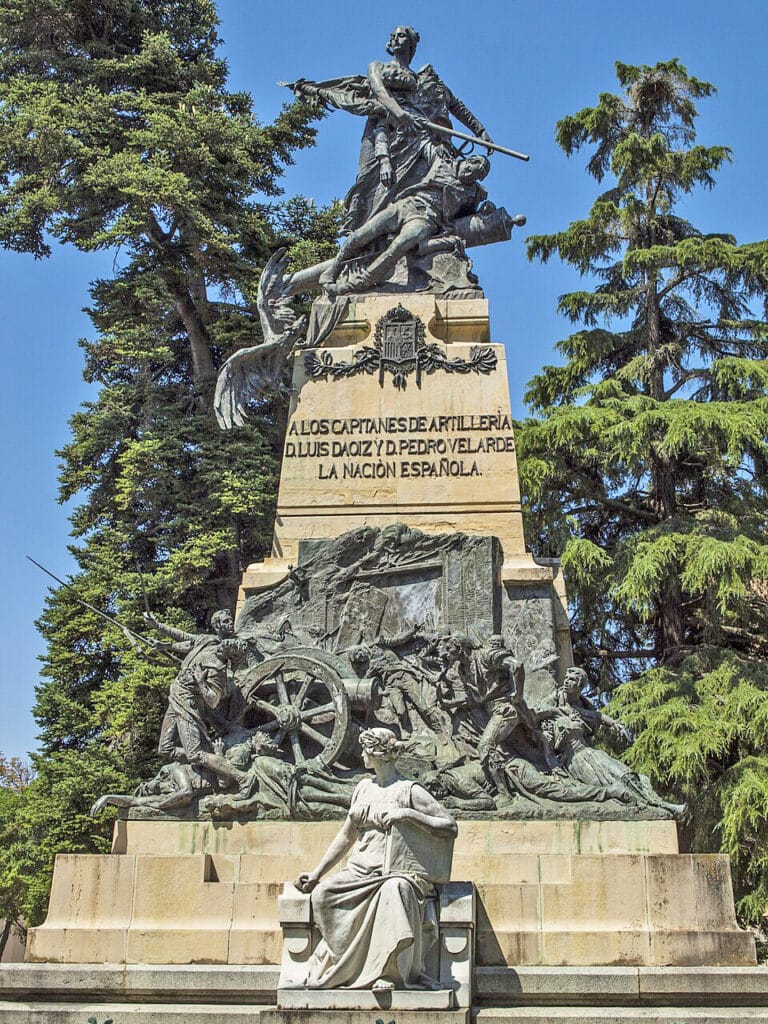 Aniceto Marinas, bronce sobre piedra para Daoiz y Velarde 2 Monumento a los Héroes del 2 de Mayo. Aniceto Marinas.