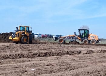 Obras en el aparcamiento de la estacion de AVE Segovia-Guiomar. / AYUNTAMIENTO DE SEGOVIA