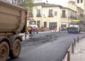 Obras de asfaltado en la plaza del Doctor Laguna. / HÉCTOR CRIADO