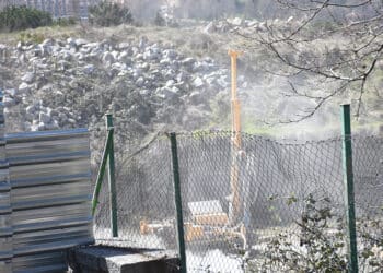 Últimas obras en los terrenos del instituto de San Lorenzo. / E.A.