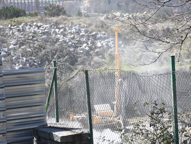 Últimas obras en los terrenos del instituto de San Lorenzo. / E.A.