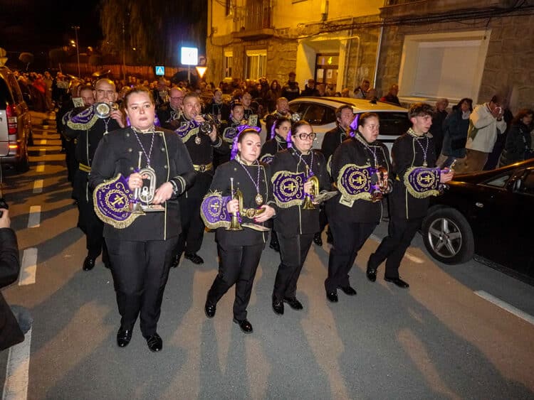 Banda de La Piedad en el Vía Crucis de La Pasión, en San José. / HÉCTOR CRIADO