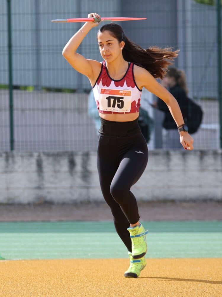 Victoria Briso durante una prueba en el Autonómico Universitario./CAS