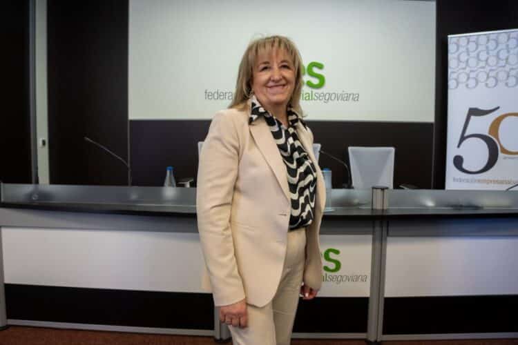 Mabel Arribas de la Calle, pionera en el sector seguros en Segovia. / HÉCTOR CRIADO