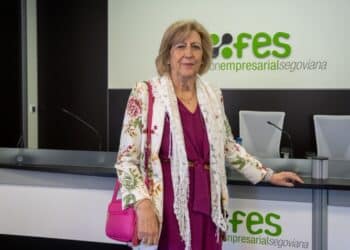 Petra Carretero Gil en la FES, donde recibió hace unos días un reconocimiento por su trayectoria profesional. / HÉCTOR CRIADO