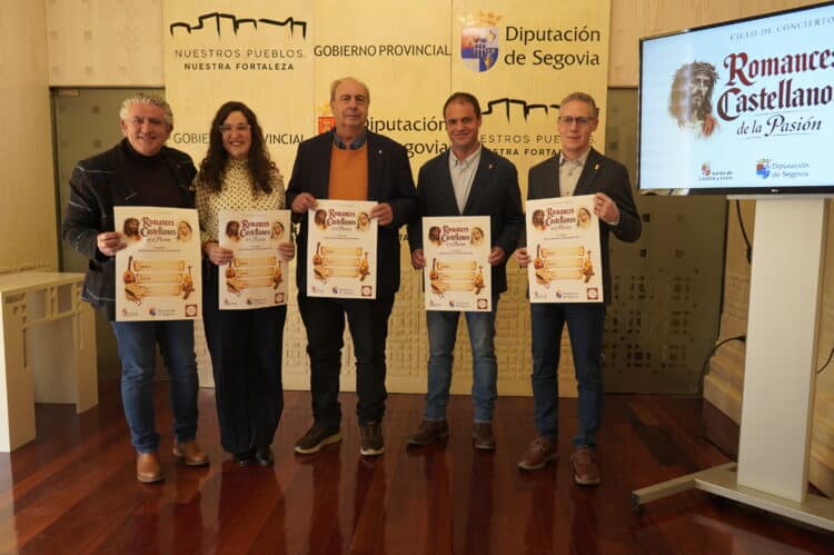 El ciclo ‘Romances Castellanos de la Pasión’ recorrerá la provincia para acercar el patrimonio musical y literario de la tradición castellana al medio rural 1 Presentación del ciclo ‘Romances Castellanos de la Pasión’ / DIPUTACIÓN