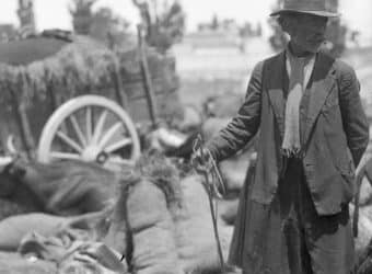 Un gitano en la fera de Segovia, archivo Wunderlich.