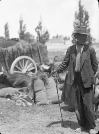 Un gitano en la fera de Segovia, archivo Wunderlich.