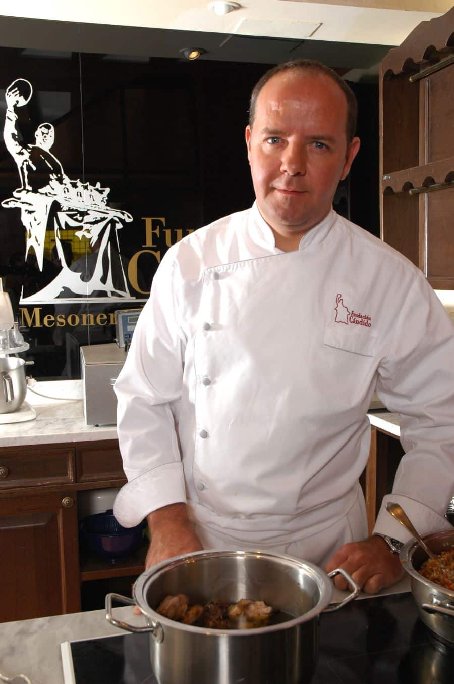 Cándido López Cuerdo, en el Mesón de Cándido.