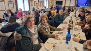 Algunos participantes en la matanza popular / E.A.