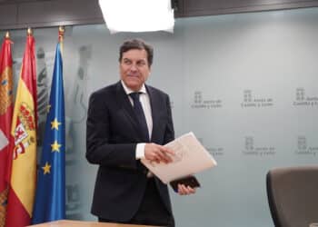 Carlos Fernández Carriedo durante la rueda de prensa posterior al Consejo de Gobierno. / Rubén Cacho