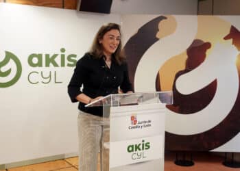 María González Corral presenta los proyectos en la sede del ITACyL. / Rubén Cacho