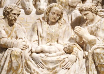 La obra, realizada en madera y alabastro, se comenzó a construir en 1577 bajo el mando de Juan López. / Carlos S. Campillo