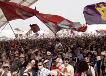 Villalar de los Comuneros (Valladolid) volvió a llenarse de música y reivindicaciones. / Eduardo Margareto