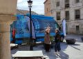 Parada de la unidad móvil de optometría en la localidad segoviana de Sangarcía / DIPUTACIÓN