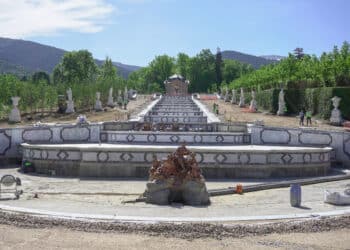 Patrimonio Nacional afronta la recta final de las obras de transformación del Palacio Real de La Granja / HÉCTOR CRIADO