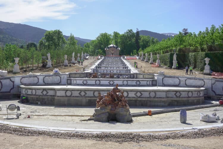 Patrimonio Nacional afronta la recta final de las obras de transformación del Palacio Real de La Granja / HÉCTOR CRIADO