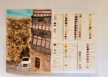 Uno de los trabajos que se exponen en la Casa Joven./ E.A.