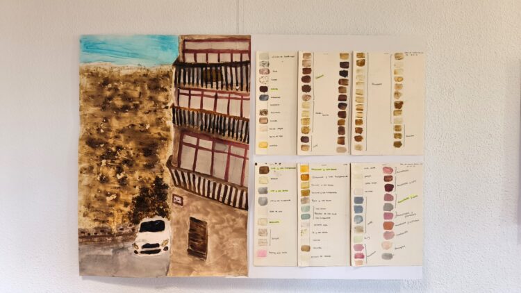 Uno de los trabajos que se exponen en la Casa Joven./ E.A.