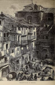 5 1878 Picturesque Europe Market place at Segovia