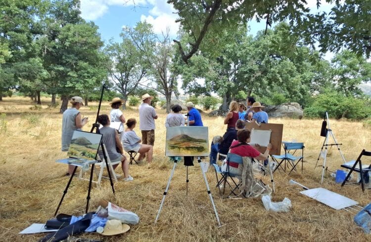 Segunda edición de ‘Arte inspirado en la naturaleza’ en El Espinar 1 Participantes en la primera edición. /TURISMO Y CULTURA EL ESPINAR