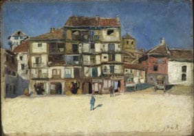 8 1898 regoyos dario de pintura plaza en segovia