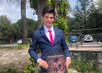 El novillero espinariego Curro Muñoz, en la presentación del Certamen 'La Trilla de Oro'.