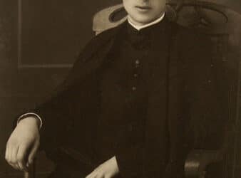 Un joven Don Abundio en una fotografía de principios del siglo XX.