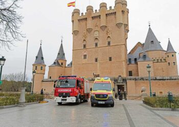 Simulacro de incendio en El Alcázar.