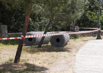 Inicio de las obras de estabilización de taludes en la Cuesta de los Hoyos. / ALEJANDRA SERNA